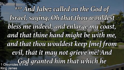 Sunday Evening July 9th - Jabez