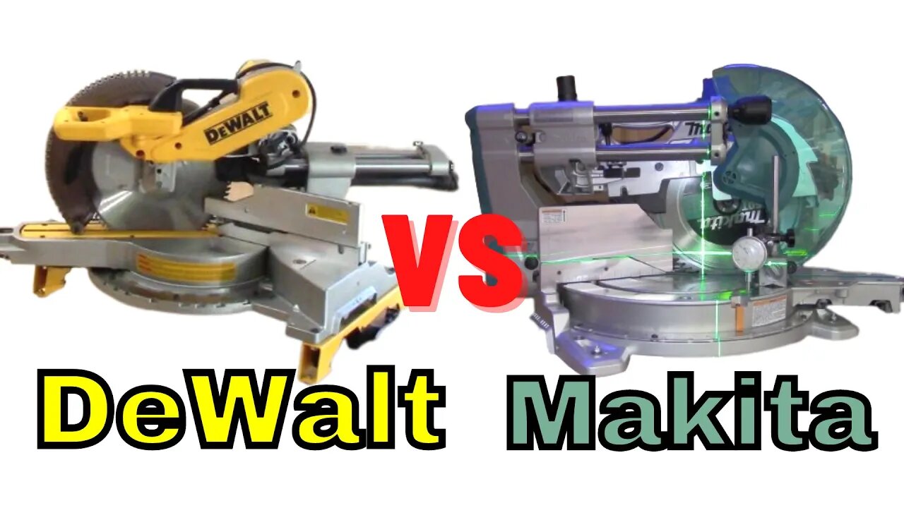 DeWalt DWS779 DWS780 vs Makita LS1219L double bevel 12