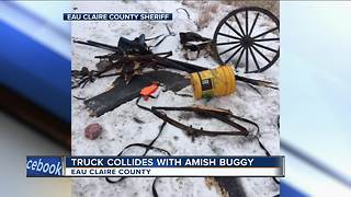 Truck collides with Amish buggy