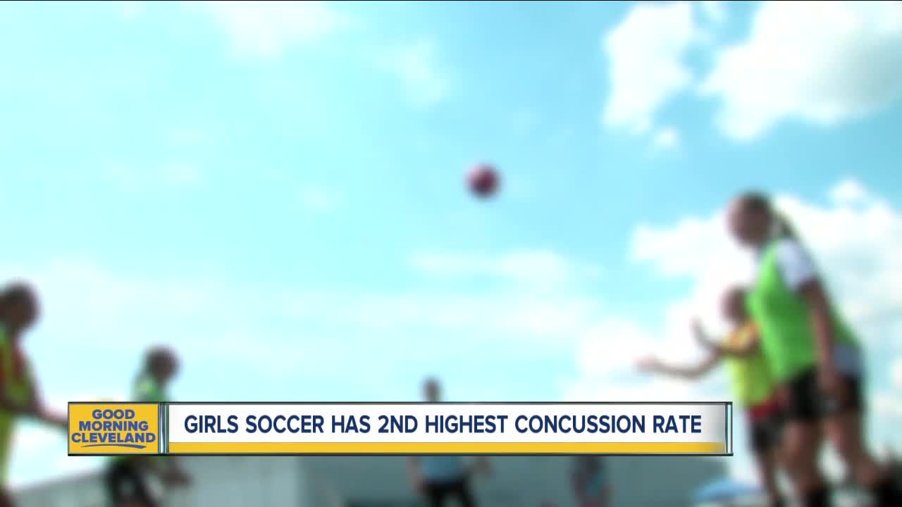 Concussion rates are high for girls soccer