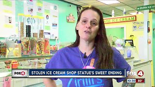 Zirilli's Chilly Treats in Cape Coral finds missing cone statue