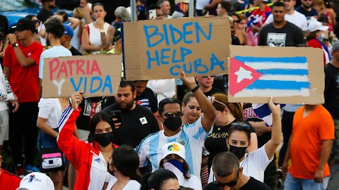 Cuba protests show 'thirst for freedom, shouting" where is Biden"