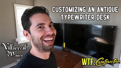 Customizing an antique typewriter desk and finishing touches for my new office! - WTF:Construction