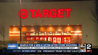 Reported shots fired in Target in Owings Mills