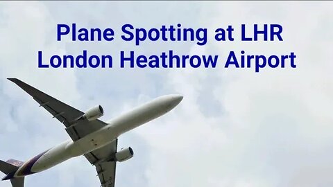 Plane Spotting take offs at famous Myrtle Avenue, London Heathrow Airport LHR in the sunshine