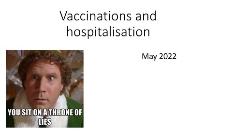 We look at hospital admissions by vaccine status and find...