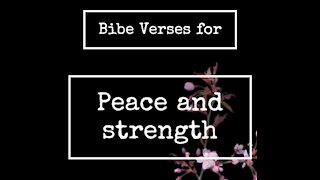 Bible verses for peace and Strength 3
