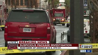 Suspicious package at Bank of America