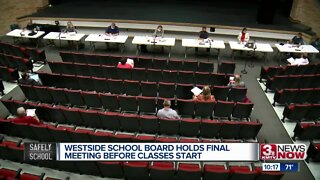 Westside School Board holds final meeting before classes start