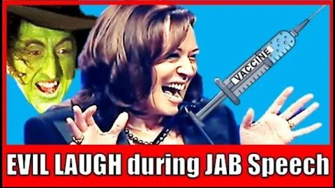 KAMALA CACKLE RETURNS During Speech about getting the JAB!