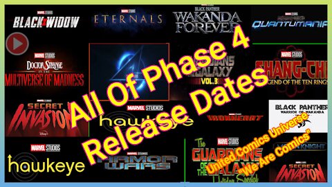 Marvel Studios: All Of Phase 4 Release Date Rundown News As Of 6/8/2021 Ft. JoninSho "We Are Comics"