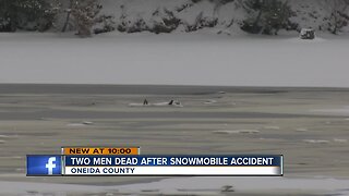 Two men died after a snowmobile accident in Oneida County