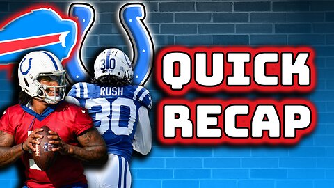 Postgame: Anthony Richardson is LEARNING, Colts vs Bills week 1 preseason, winners and losers !