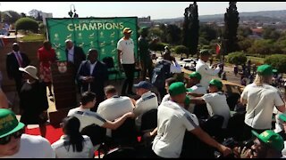 SOUTH AFRICA - Pretoria - Springbok Rugby World Cup Trophy Tour (Video) (CAW)