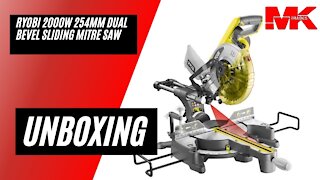 Ryobi 254mm Compound Mitre Saw Unboxing and initial setup