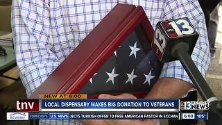 Local dispensary makes big donation to veterans