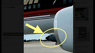 Trump leaves for Nevada but look closer at the 0:05 mark.