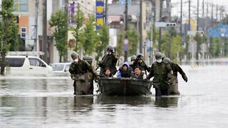 Japan Storms Kill 50 People, Soldiers Pull Survivors From Floodwaters