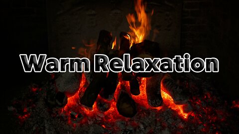 Relax Fire easy Meditation Ambient deep thinking background yoga progress day night calm atmosphere