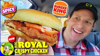 Burger King® 🍔👑 BK® SPICY ROYAL CRISPY CHICKEN SANDWICH Review 🔥🐔🥪 | Peep THIS Out! 🕵️‍♂️