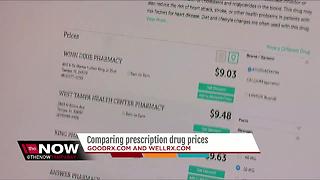 Comparing prescription drug prices