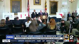 Governor Larry Hogan urges Congress to reinstate children's health program