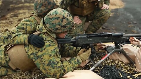 Marines Conduct M240 Medium Machine Gun Range - Resolute Dragon 21