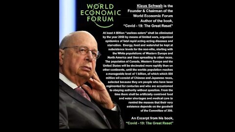 WEF Klaus Schwab on "useless eaters"