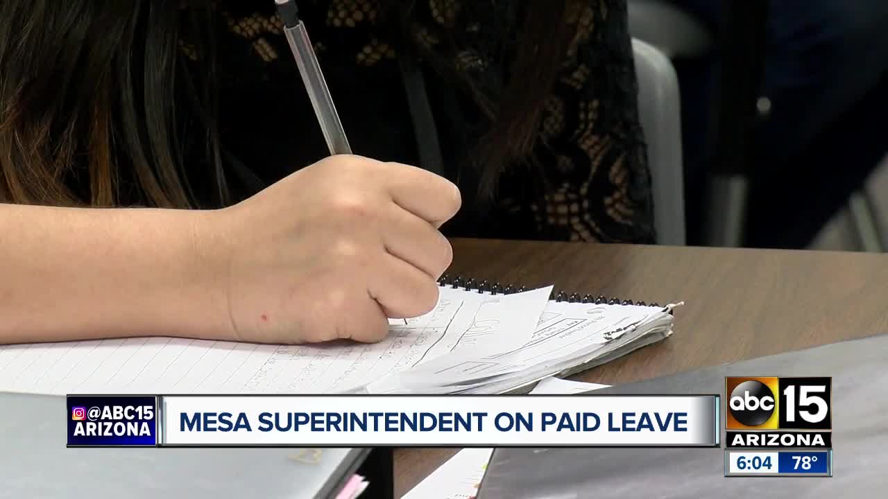 Mesa superintendent put on paid administrative leave