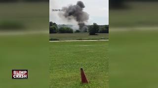 Blimp crashes at U.S. Open