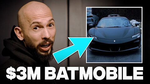 Andrew Tate Turns His Ferrari Into $3M BATMOBILE!