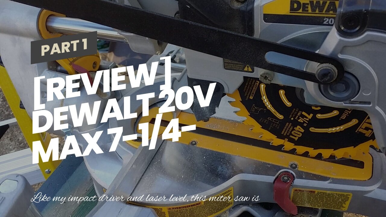 REVIEW DEWALT 20V MAX 7 14 Inch Miter Saw Tool Only Cordless DCS361B