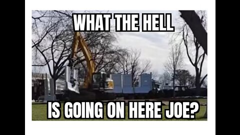 Concrete Barrier Being Built Around White House! I'd Like Some Answers!