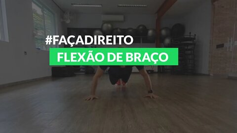 #FaçaDireito - Flexão de Braço