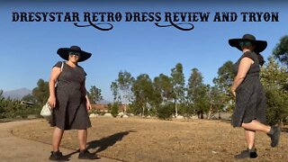 The Dresystar Retro Dress Review and Tryon: The Black and White Polka Dot Dress