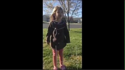 Girl Sad Her Trump Yard Sign Were Stolen