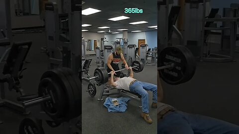 365lbs Raw Bench again, Crazy old man
