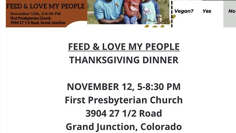 Feed and love my people Thanksgiving dinner. s