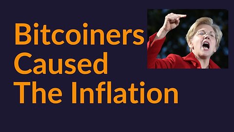 "Bitcoiners Caused The Inflation"