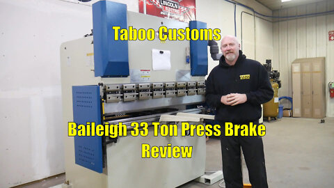 Baileigh BP-3305 CNC Press Brake Review and Walk Around