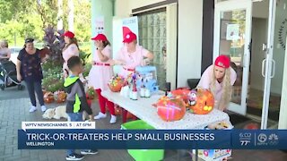 Small businesses participate in 'Halloween Crawl' in Wellington
