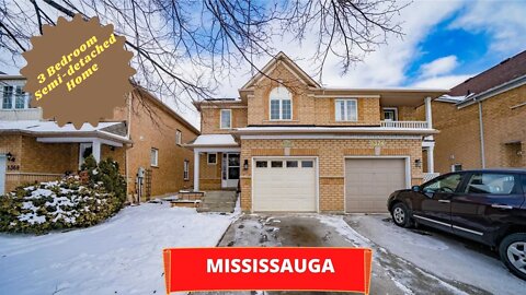 3 Bedroom Semi-detached Home For Sale near Mississauga Rd and Highway 407