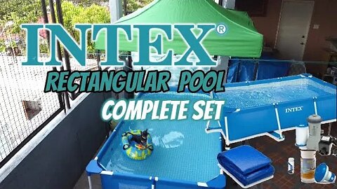 INTEX RECTANGULAR POOL - The REALLY Complete Set