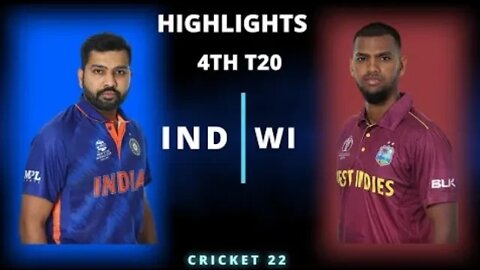 IND vs WI 4th T20 Match Highlights 2022 | IND vs WI 4th T20 Highlights | Hotstar | Cricket 22