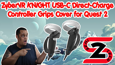 Unboxing ZyberVR KNIGHT USB C Direct Charge Controller Grips Cover for Meta Quest 2 - Promo Code