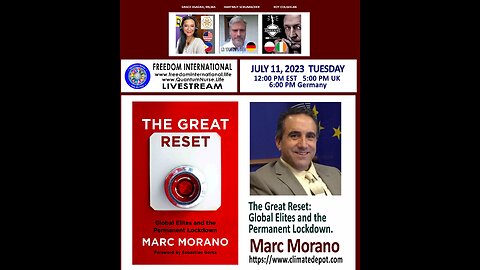 #236 Marc Morano - The Great Reset, Global Elites and the Permanent Lockdown
