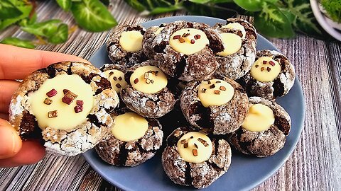 ALMOND and CHOCOLATE DESSERT! Quick and easy cookies! GLUTEN FREE recipe!