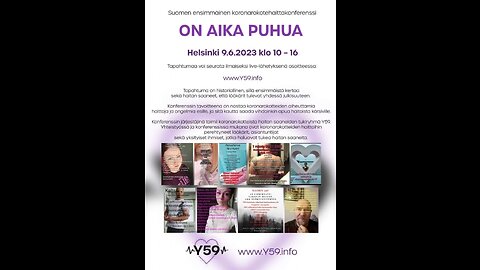 ON AIKA PUHUA - Koronarokotehaittakonferenssi - Helsinki 9.6.2023 - ALUSTA ASTI
