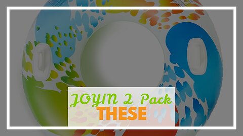 JOYIN 2 Pack 47" Baby Pool, Float Kiddie Pool, Inflatable Baby Swimming Pool with 3 Rings, Summ...