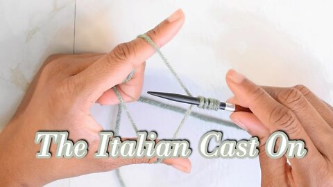 How to Knit the Italian Cast On